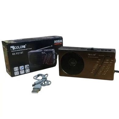 Радио с аккумулятором RX-921BT Golon Коричневое