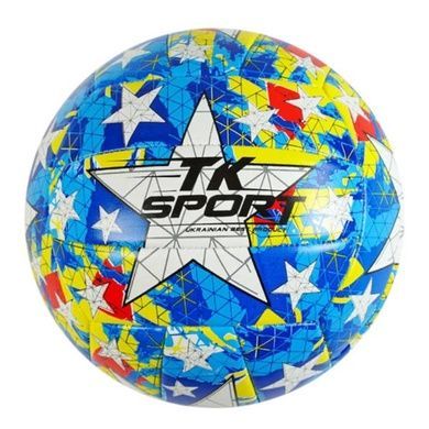 Мяч волейбольный PVC 280-300гр №5 C 62439 TK Sport Голубой с белым