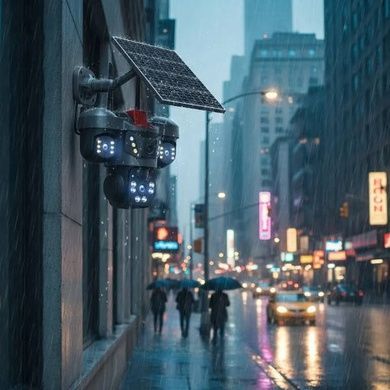 Камера відеоспостереження зовнішня із сонячною панеллю JNICE 4G