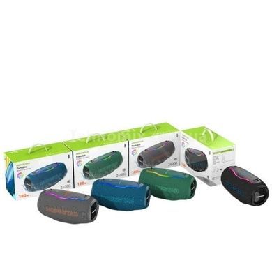 Колонка з мікрофоном акумуляторна 24000 mAh 186х404мм Hopestar H86 180W Сіра