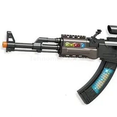 Автомат игрушечный со световыми и звуковыми эффектами World Of Gun Черный