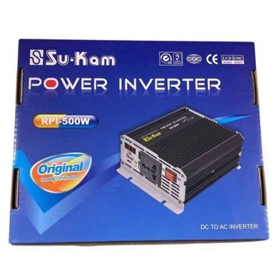 Преобразователь инвертор напряжения AC/DC RPI 500W SU-KAM Черный
