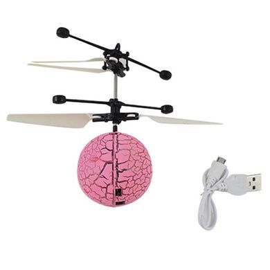 Светящийся летающий шар LED Flying ball Розовый