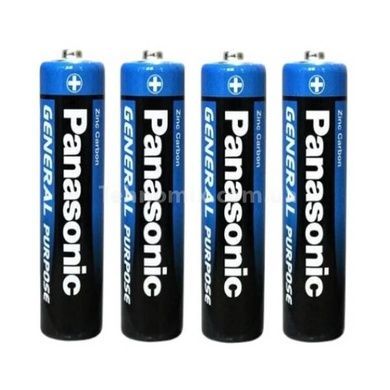 Батарейка Сольова Panasonic АА R6 1.5V (у спайці 4 шт)