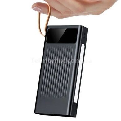 Power Bank 30000 mAh із вбудованими кабелями Type-C, Lightning, MicroUSB