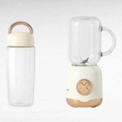 Мини-блендер для смузи 400мл 30Вт 220V Retro juicer Белый
