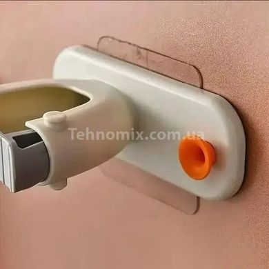 Держатель для швабры настенный Белый