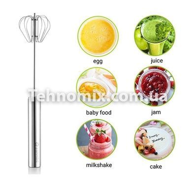 Венчик hand mixer with blister 27 см. Вращается при нажатии