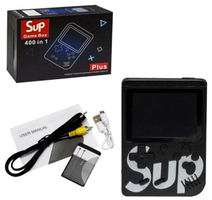 Портативна приставка Retro FC Game Box Sup 400in1 Plus Black + джойстик