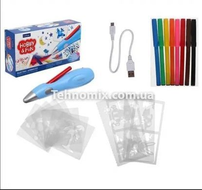 Фломограф Hobby & Fun 11 трафаретов 8 фломастеров