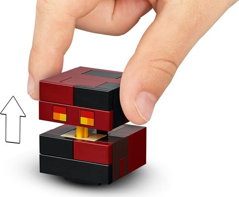 Конструктор Bela My World Minecraft 142 детали "Скелет с кубом магмы"