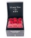 Подарунковий набір троянди з мила 9 троянд + Кулон I Love You (подарункова упаковка для прикрас)