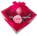 Подарунковий набір з трояндами з мила Soap Flower 4 шт Рожевий