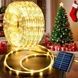 Гірлянда вулична світлодіодна Трубка із сонячною панеллю 10m 200LED LU994