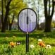 Мухобійка електрична акумуляторна 1200 мАг 5Вт USB Mosquito Swatter Чорна