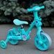 Велосипед дитячий зі страхувальними колесами знімними Best Trike JM-1071-9 Бірюзовий