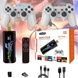 Игровая приставка с двумя джойстиками Game Stick X3 Plus Черная с белым