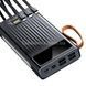 Power Bank 30000 mAh із вбудованими кабелями Type-C, Lightning, MicroUSB
