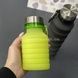Складана силіконова пляшка Collapsible Зелена