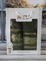 Полотенца подарочные Moz versace yesil набор 2шт