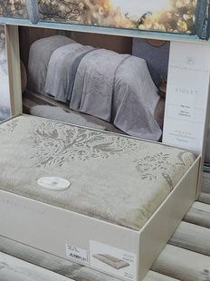 Простирадло Pupilla Violet kahve 220х240 Махра/Велюр