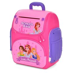 Детский рюкзак-сейф с кодовым замком, купюроприемником и отпечатком пальца Розовый