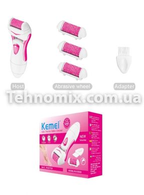 Електрична роликова пилка Kemei KM-2502X 3в1 рожева
