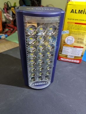 УЦІНКА! Ліхтар переносний 24LED Power bank 3 режими Almina 2606L Синій