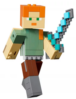 Конструктор Bela My World Minecraft 160 деталей "Алекс с цыпленком"