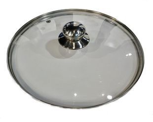 Скляна крышкас ручкою 22CM BN-1004