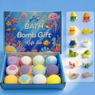 Набір бомбочок для ванни з іграшкою сюрпризом BATH BOMB GIFT Мікс квітів