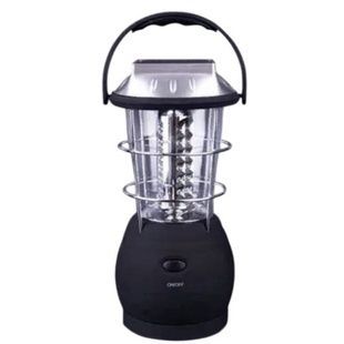 Ліхтар кемпінговий на сонячній батареї Super Bright LED Lantern LS-360 Чорний із сірим