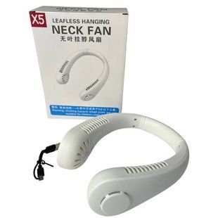 Портативный вентилятор на шею Neck Fan Х5 Белый