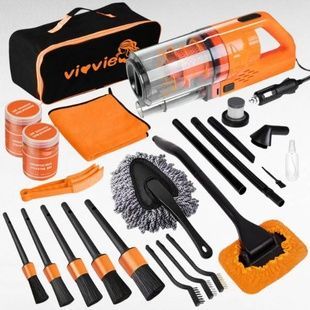 Набір для миття автомобіля 17 предметів vioview Ultimate Car Cleaning Kit Чорний
