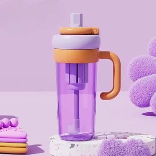 Пляшка-кухоль з ручкою для води 920мл Water cup AND LY-980 Фіолетова