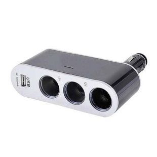 Автомобільний трійник 0100 c usb
