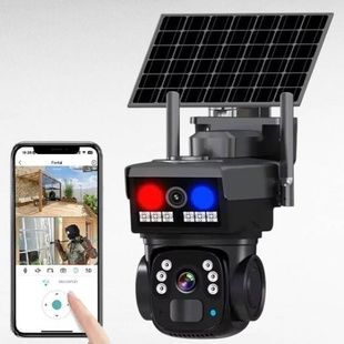 Камера видеонаблюдения с солнечной панелью lens camera AND LD010-4G Черная