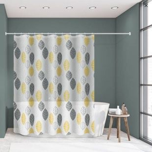Фіранка-шторка для душу 180*180см Shower curtain W-5 Листя