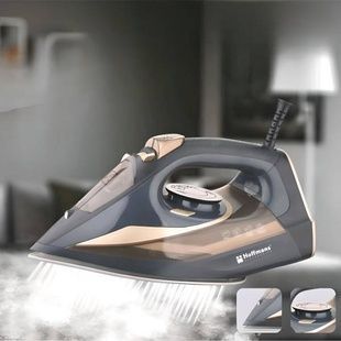 Утюг бытовой с антипригарным покрытием Hoffmans 3000W HM-9022 Серый