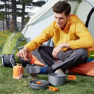 Набор туристической посуды Camping cooking Оранжевый