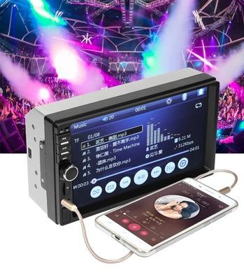 Автомагнітола 2DIN 7018 + GPS