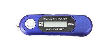 MP3 плеєр TD06 з екраном + радіо довгий Синій
