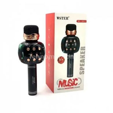 Мікрофон караоке бездротовий DM Karaoke WS 2911 з колонкою/FM радіо/Bluetooth Камуфляж