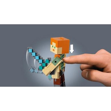 Конструктор Bela My World Minecraft 160 деталей "Алекс с цыпленком"