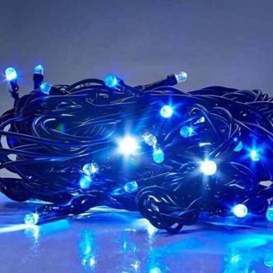 Xmas Нить 500 LED Синий черный провод, 35 метров