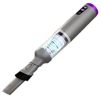 Пилосос ручний акумуляторний із змінними насадками vacuum cleaner AND 233 Темно-сірий