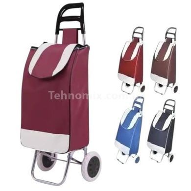 Сумка на коліщатках для покупокTrolley small Бордова