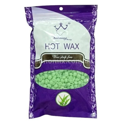 Віск у гранулах для воскоплаву 500гр Hot Wax Зелений