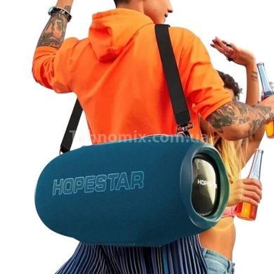 Колонка с микрофоном аккумуляторная 24000 mAh Hopestar H86 180W Синяя