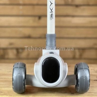 Самокат детский трехколесный 125*47см с подсветкой и музыкой Skyper FG-01417 Серый